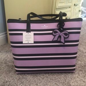 Striped Kate Spade Purse. NWT.